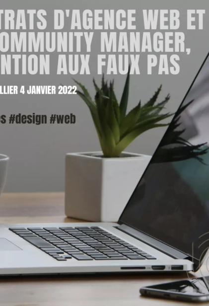 Contrat d'agence web et de community manager