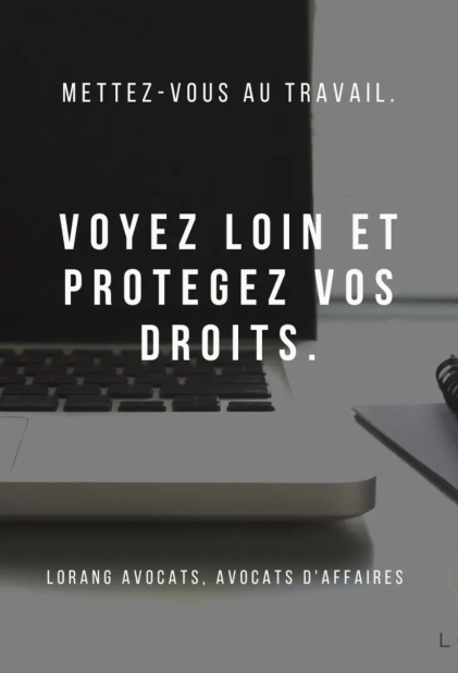 Voyez loin: anticipez et consultez un avocat